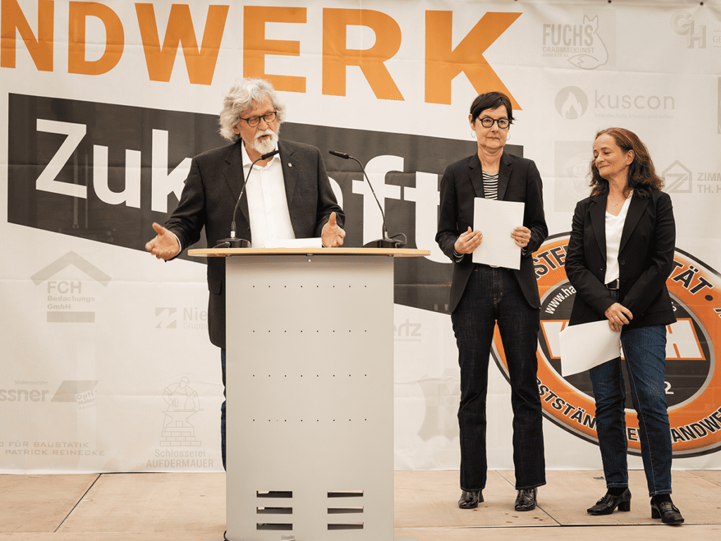 Inklusion, “Integration im Handwerk“ war das nächste, interessante Thema, vorgetragen und erörtert von Prof. Dr. Marion Felder und Prof. Dr. Katrin Schneiders.